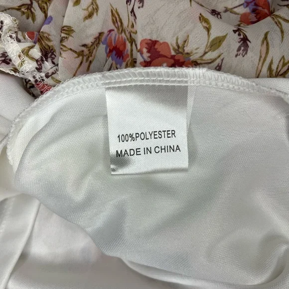 Princess Polly Floral Smocked Ruffle Layered Skirt Long Sleeve Dress ~ Size 8 - Picture 11 of 12